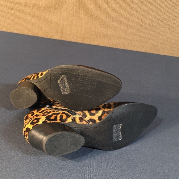 Franco Sarto Leopard Print Ankle Booties - Picture 8 of 8